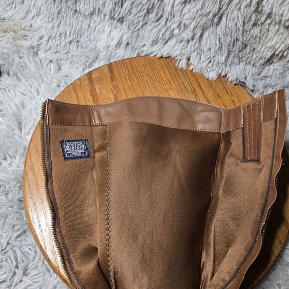 Nautica Orli Womens Size 5.5 Faux Leather QuiltedKnee High Zip Up Riding Boots - Picture 5 of 10